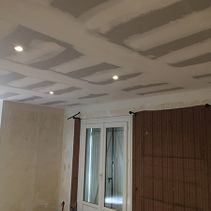 avant peinture plafond